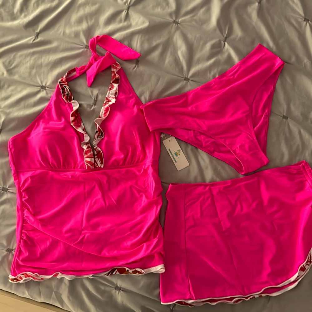 Brand new with tags hot pink bathing suit